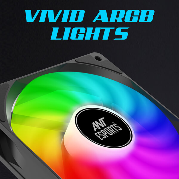 Ant Esports ICE-C621 ARGB 120mm Dual Tower CPU Air Cooler